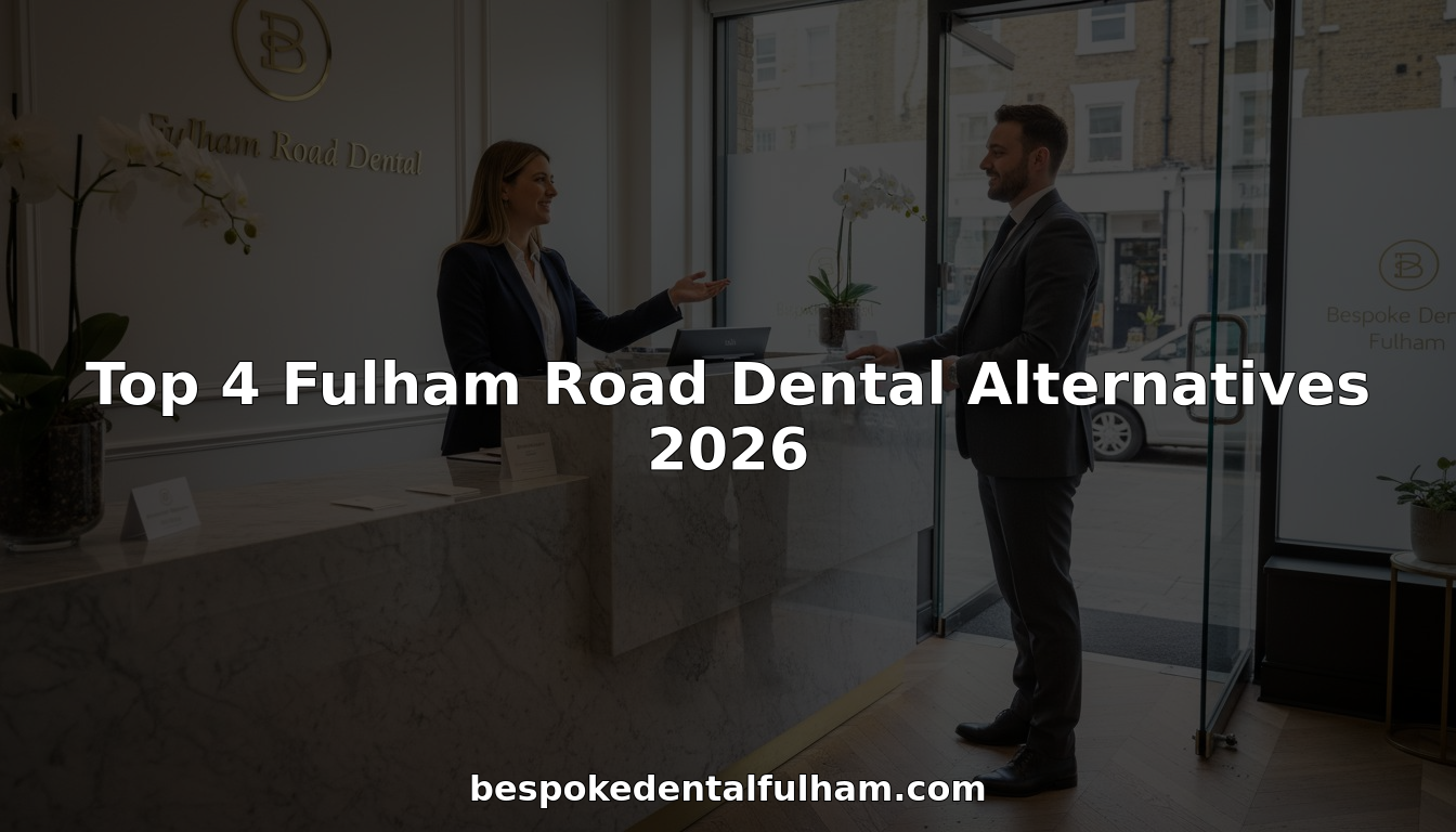 Reception area of luxury London dental clinic